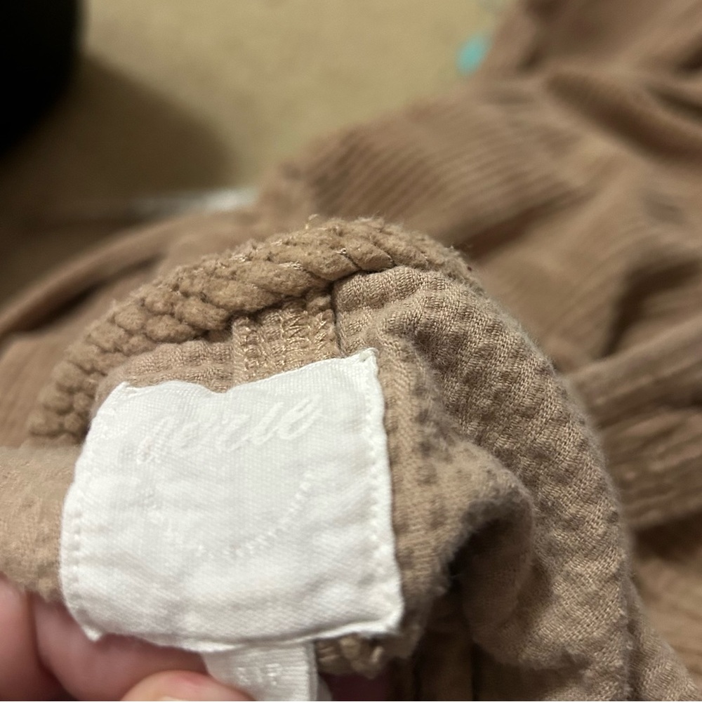 Aerie tan corderoy flare overall pants - Picture 10 of 11